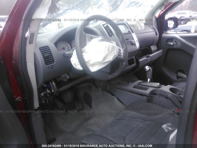 1N6AD0ERXJN718494 - 2018 NISSAN FRONTIER S/SV/SL/PRO-4X RED photo 5