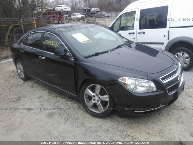 1G1ZC5E12BF381887 - 2011 CHEVROLET MALIBU 1LT BLACK photo 1