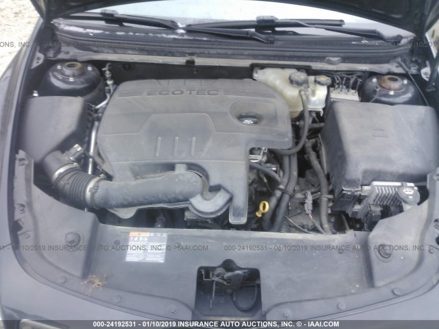 1G1ZC5E12BF381887 - 2011 CHEVROLET MALIBU 1LT BLACK photo 10