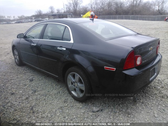 1G1ZC5E12BF381887 - 2011 CHEVROLET MALIBU 1LT BLACK photo 3