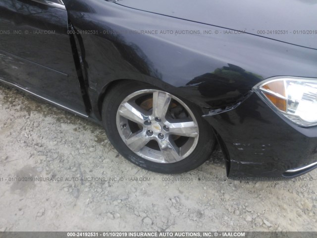 1G1ZC5E12BF381887 - 2011 CHEVROLET MALIBU 1LT BLACK photo 6