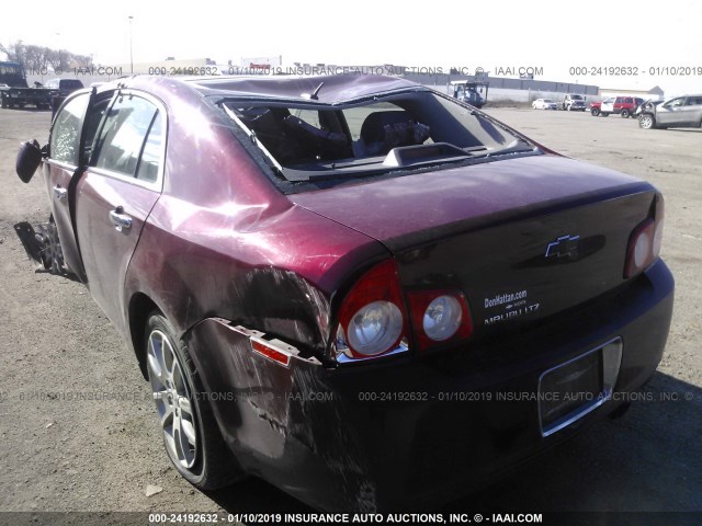 1G1ZE5E73BF103918 - 2011 CHEVROLET MALIBU LTZ 栗色 照片 3