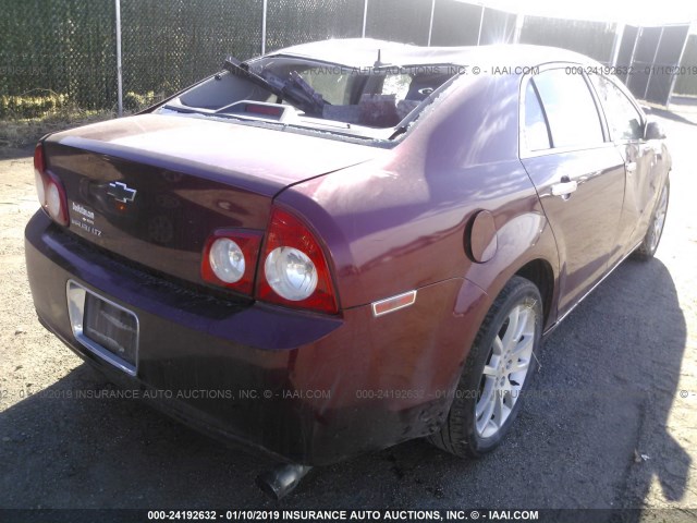 1G1ZE5E73BF103918 - 2011 CHEVROLET MALIBU LTZ 栗色 照片 4
