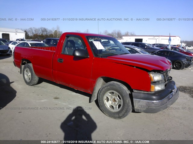 1GCEC14X44Z197122 - 2004 CHEVROLET SILVERADO C1500 RED photo 1