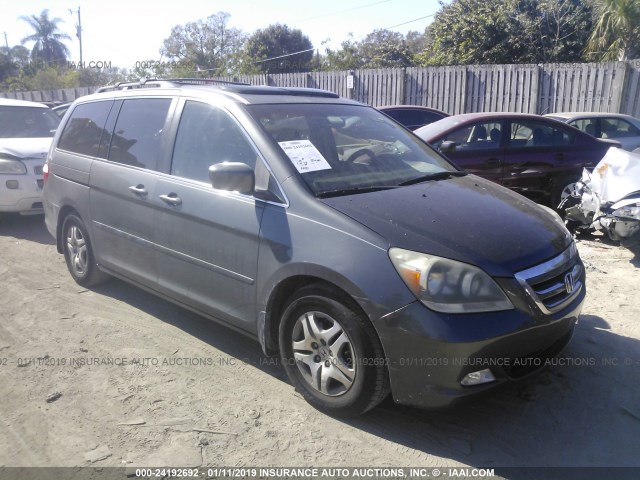 5FNRL38697B433062 - 2007 HONDA ODYSSEY EXL GRAY photo 1