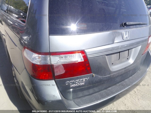 5FNRL38697B433062 - 2007 HONDA ODYSSEY EXL GRAY photo 6