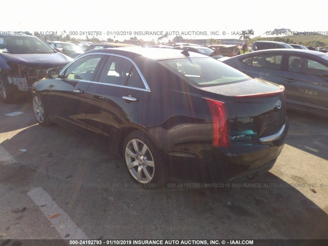 1G6AA5RAXD0116793 - 2013 CADILLAC ATS BLACK photo 3