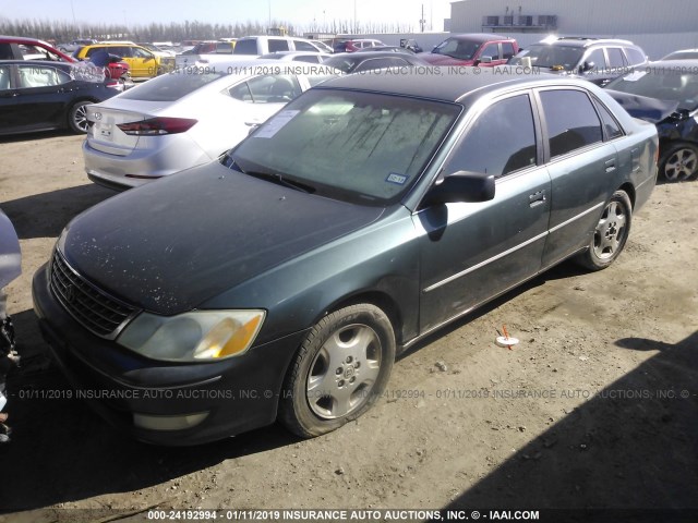 4T1BF28B93U313016 - 2003 TOYOTA AVALON XL/XLS GREEN photo 2