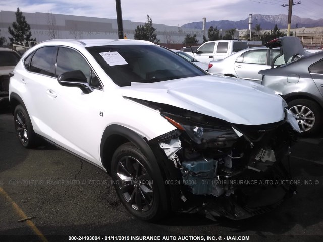 JTJYARBZ9J2100374 - 2018 LEXUS NX 300/BASE/F SPORT WHITE photo 1