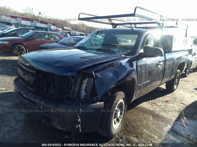 1GCEC14C99Z234864 - 2009 CHEVROLET SILVERADO C1500 BLUE photo 2