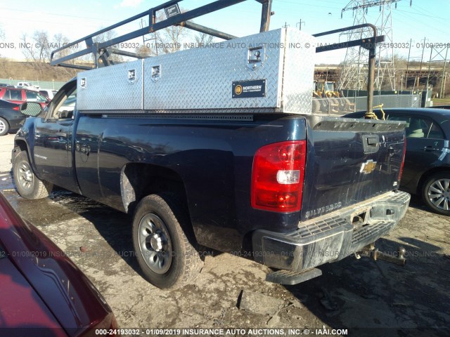 1GCEC14C99Z234864 - 2009 CHEVROLET SILVERADO C1500 BLUE photo 3