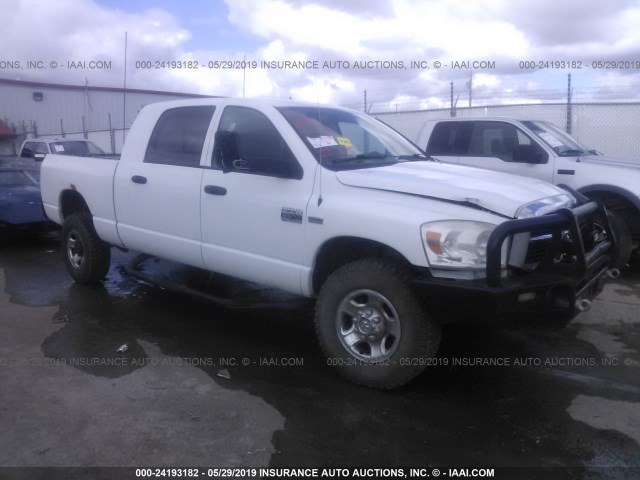 3D7KS29D87G800657 - 2007 DODGE RAM 2500 WHITE photo 1