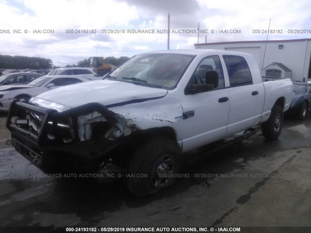 3D7KS29D87G800657 - 2007 DODGE RAM 2500 WHITE photo 2