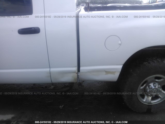 3D7KS29D87G800657 - 2007 DODGE RAM 2500 WHITE photo 6