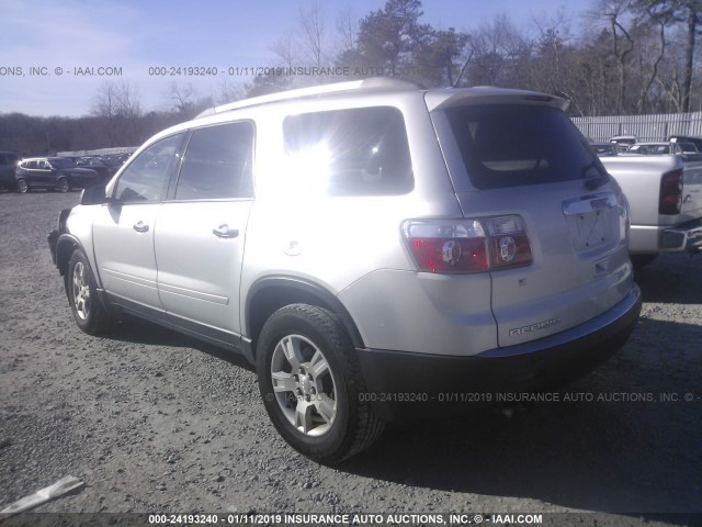 1GKKVPED8CJ421580 - 2012 GMC ACADIA SLE SILVER photo 3