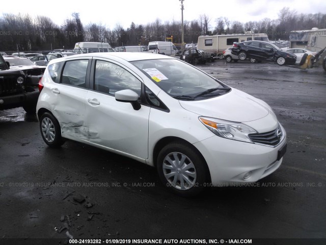 3N1CE2CPXFL359843 - 2015 NISSAN VERSA NOTE S/S PLUS/SV/SL/SR WHITE photo 1
