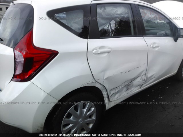 3N1CE2CPXFL359843 - 2015 NISSAN VERSA NOTE S/S PLUS/SV/SL/SR WHITE photo 6