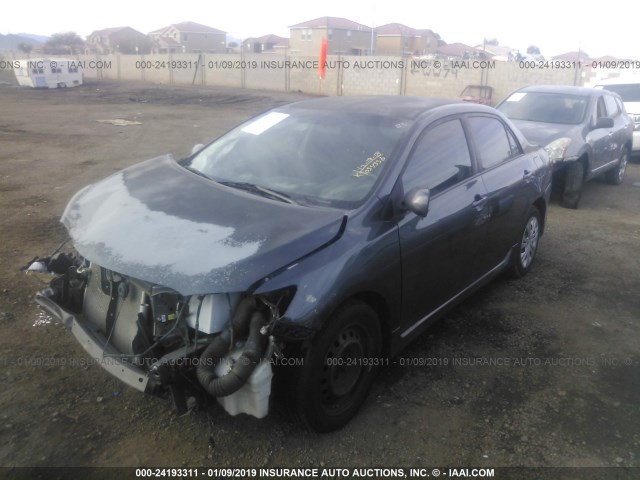 1NXBU40E49Z034556 - 2009 TOYOTA COROLLA S/LE/XLE GRAY photo 2