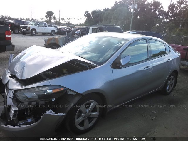 1C3CDFBB6FD265336 - 2015 DODGE DART SXT SILVER photo 2