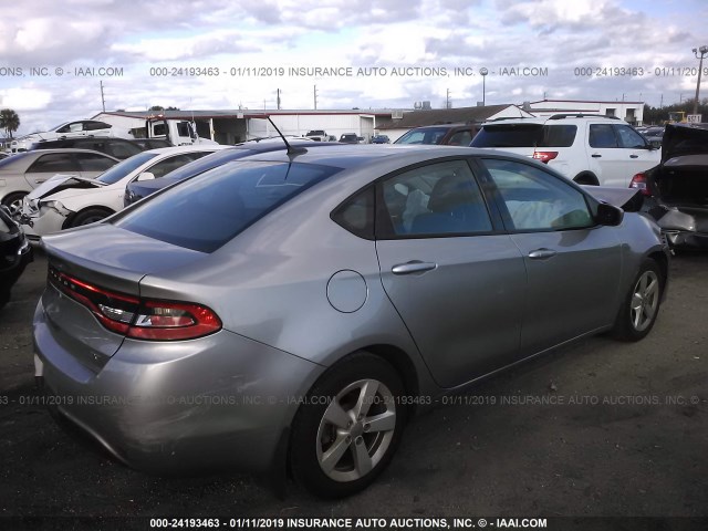 1C3CDFBB6FD265336 - 2015 DODGE DART SXT SILVER photo 4