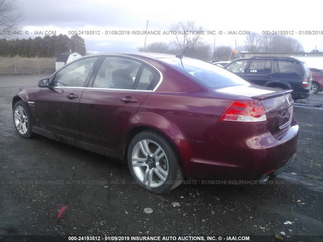 6G2ER57739L202992 - 2009 PONTIAC G8 RED photo 3