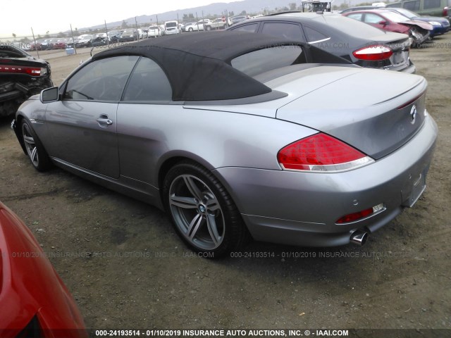 WBAEK734X4B260050 - 2004 BMW 645 CI AUTOMATIC GRAY photo 3