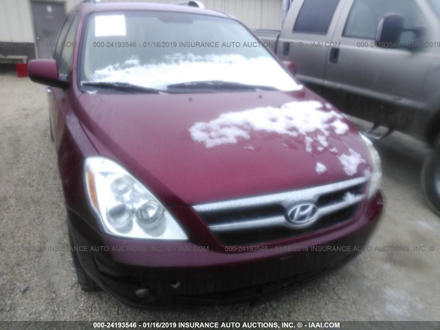 KNDMC233676022795 - 2007 HYUNDAI ENTOURAGE GLS/SE/LIMITED MAROON photo 6