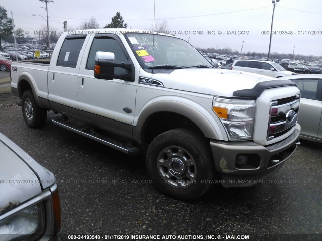 1FT7W2BT1CEA53961 - 2012 FORD F250 SUPER DUTY WHITE photo 1