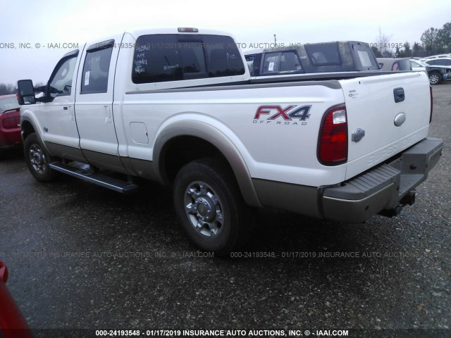 1FT7W2BT1CEA53961 - 2012 FORD F250 SUPER DUTY WHITE photo 3