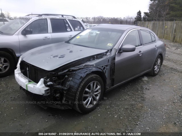 JNKCV61F29M362811 - 2009 INFINITI G37 GRAY photo 2