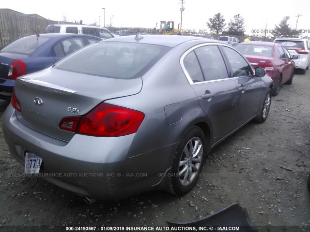 JNKCV61F29M362811 - 2009 INFINITI G37 GRAY photo 4