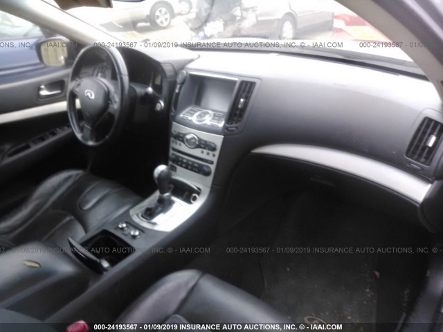 JNKCV61F29M362811 - 2009 INFINITI G37 GRAY photo 5