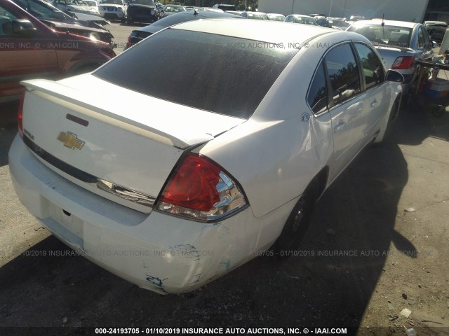 2G1WS55R879251950 - 2007 CHEVROLET IMPALA POLICE WHITE photo 4