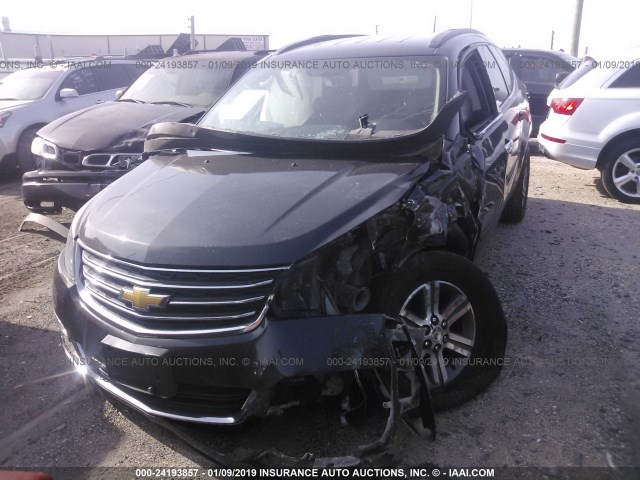 1GNKRHKD2GJ122304 - 2016 CHEVROLET TRAVERSE LT BLACK photo 6