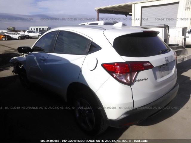 3CZRU5H79GM747740 - 2016 HONDA HR-V EXL WHITE photo 3