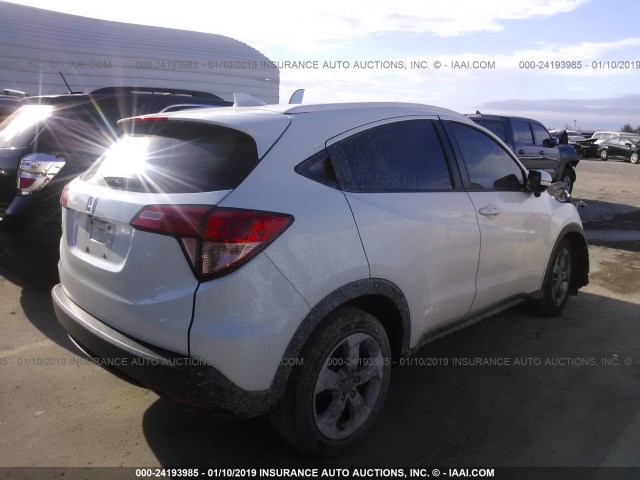 3CZRU5H79GM747740 - 2016 HONDA HR-V EXL WHITE photo 4