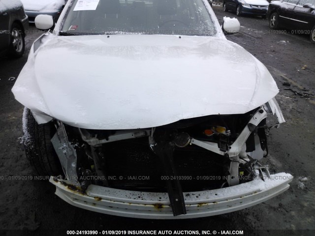 JF1GH6A6XAH819975 - 2010 SUBARU IMPREZA 2.5I WHITE photo 6