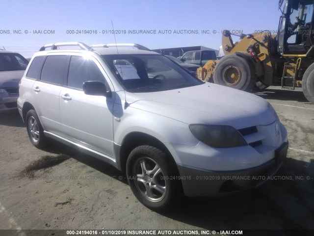 JA4LZ31F24U006348 - 2004 MITSUBISHI OUTLANDER LS WHITE photo 1