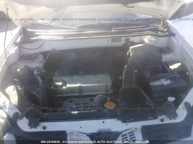 JA4LZ31F24U006348 - 2004 MITSUBISHI OUTLANDER LS WHITE photo 10