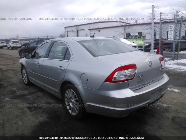 3MEHM08117R616318 - 2007 MERCURY MILAN PREMIER SILVER photo 3