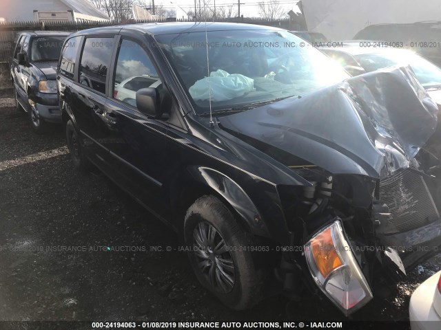 2D8HN44H88R117825 - 2008 DODGE GRAND CARAVAN SE BLACK photo 1