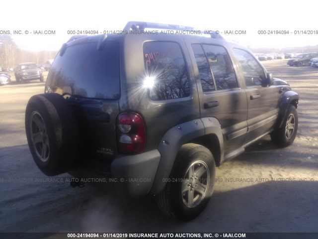 1J4GL38K06W257172 - 2006 JEEP LIBERTY RENEGADE GRAY photo 4