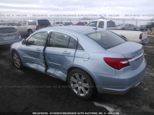 1C3CCBBB1DN639144 - 2013 CHRYSLER 200 TOURING BLUE photo 3