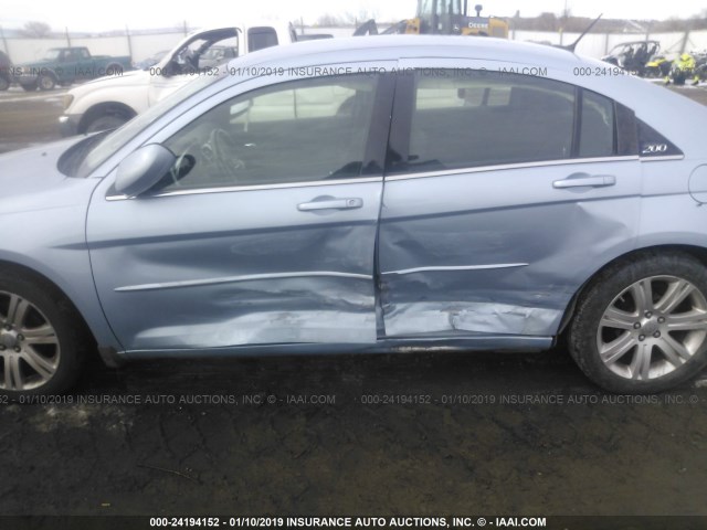 1C3CCBBB1DN639144 - 2013 CHRYSLER 200 TOURING BLUE photo 6