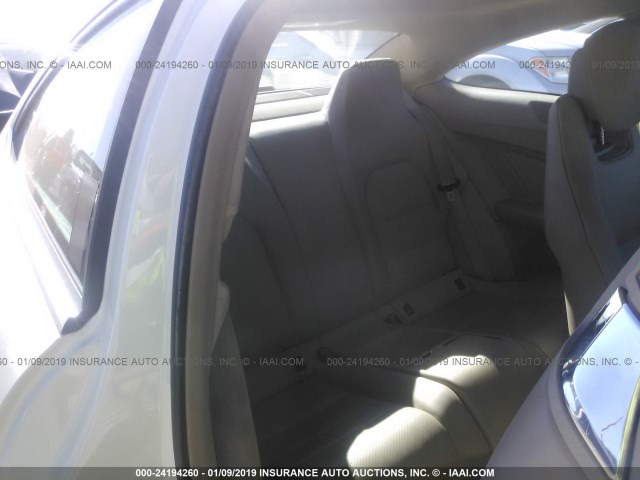 WDDGJ4HB4CF800896 - 2012 MERCEDES-BENZ C 250 WHITE photo 8