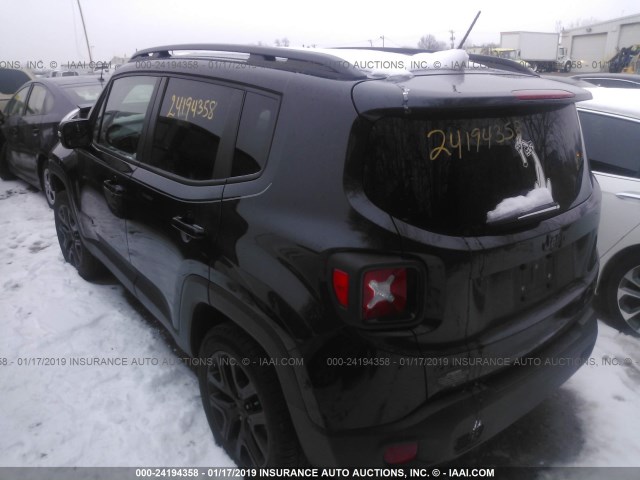 ZACCJBBT6GPC99043 - 2016 JEEP RENEGADE LATITUDE BLACK photo 3