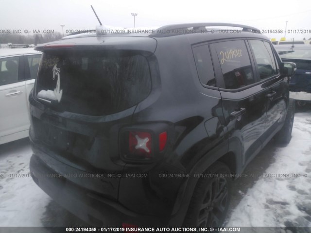 ZACCJBBT6GPC99043 - 2016 JEEP RENEGADE LATITUDE BLACK photo 4