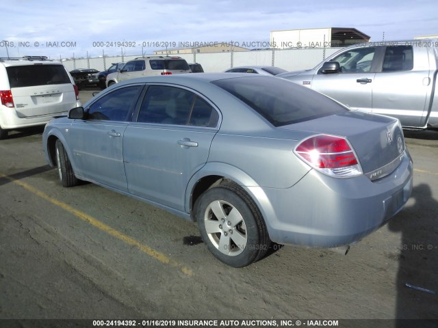 1G8ZR57587F285916 - 2007 SATURN AURA GREEN LINE SILVER photo 3