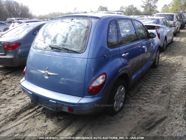 3A4FY58B46T366670 - 2006 CHRYSLER PT CRUISER TOURING BLUE photo 4