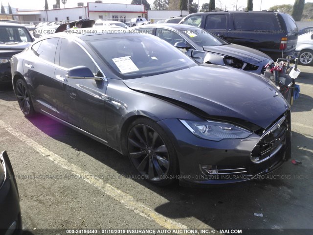 5YJSA1E24GF129909 - 2016 TESLA MODEL S BLACK photo 1